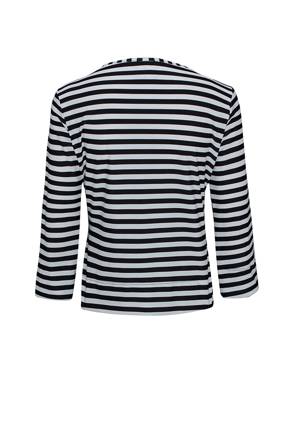 Sail Away Tank - Black and White Stripes UPF50+, Sun protective clothing, Idlebird
