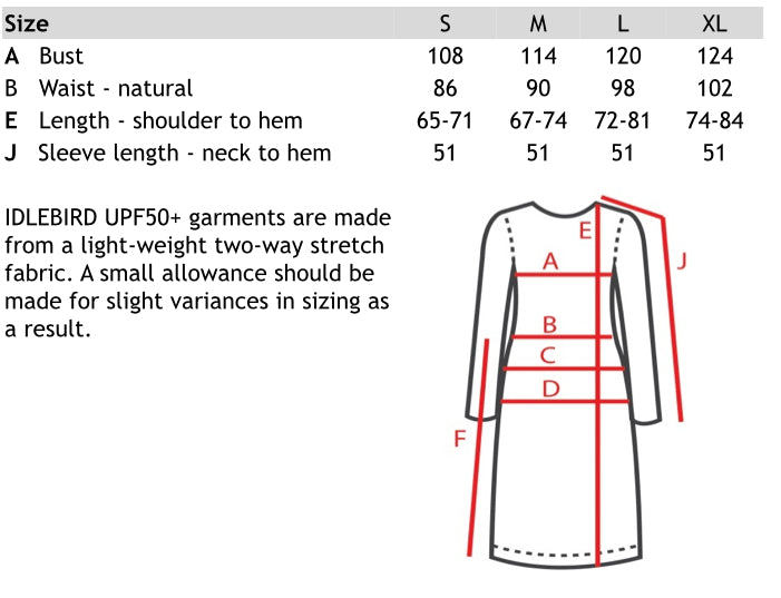 The Side Drape Top -Black w/ white dots UPF50+, Sun protective clothing, Idlebird