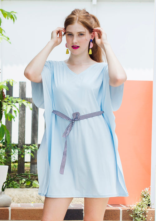 All Tied Up Tunic - UPF50+ Blue, Sun protective clothing, Idlebird